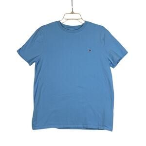 Tommy Hilfiger Mens Short Sleeve Crew Neck Pullover T Shirt Blue Size Small